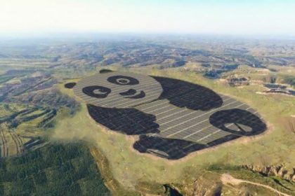 Fotovoltaico a forma di panda, nuova e "simpatica" installazione in Cina