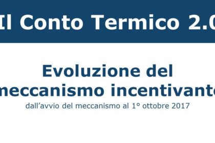 L'evoluzione del Conto Termico ( da luglio 2013 al 1° ottobre 2017)