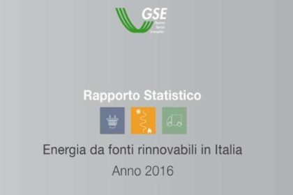 L'energia da fonti rinnovabili in Italia nel 2016