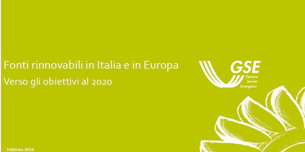 Fonti rinnovabili in Italia e in Europa verso il 2020