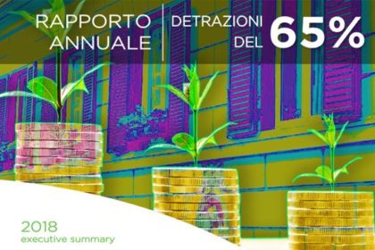 Rapporto annuale detrazioni fiscali riqualificazione energetica 2018