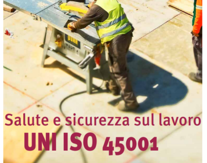 brochure informativa UNI ISO 45001:2018, salute e sicurezza sui luoghi di lavoro