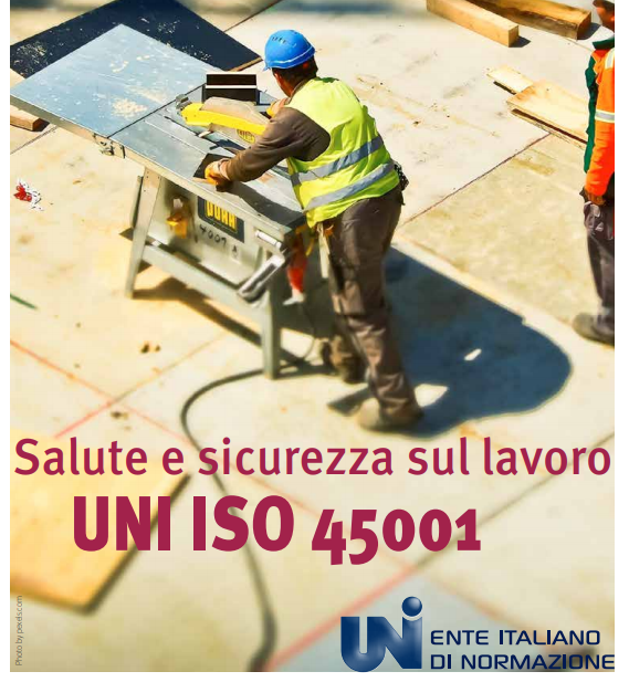 brochure informativa UNI ISO 45001:2018, salute e sicurezza sui luoghi di lavoro